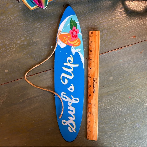 Surfboard Tiki Hanging Signs Wall Decor Set of 3 - Picture 5 of 6